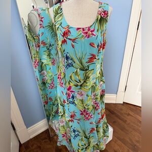 Steilmann Turquoise Tropical Floral Maxi Dress